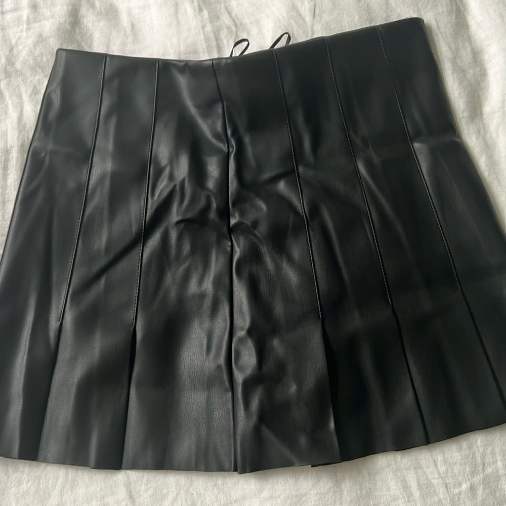 Zara Vegan/pleather Skirt